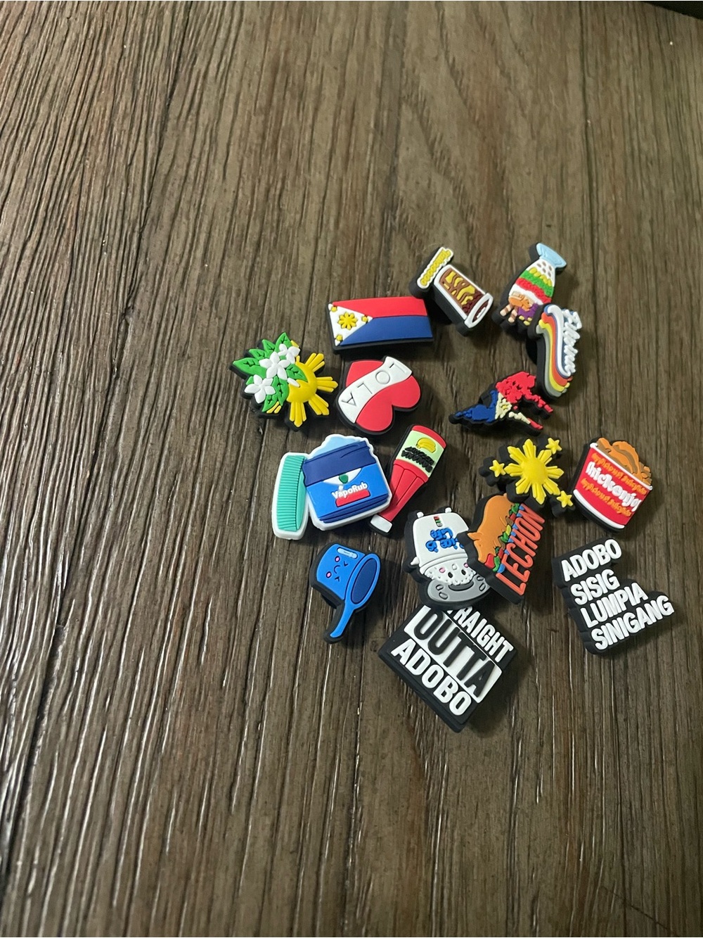 16 pcs Filipino Culture shoe charms